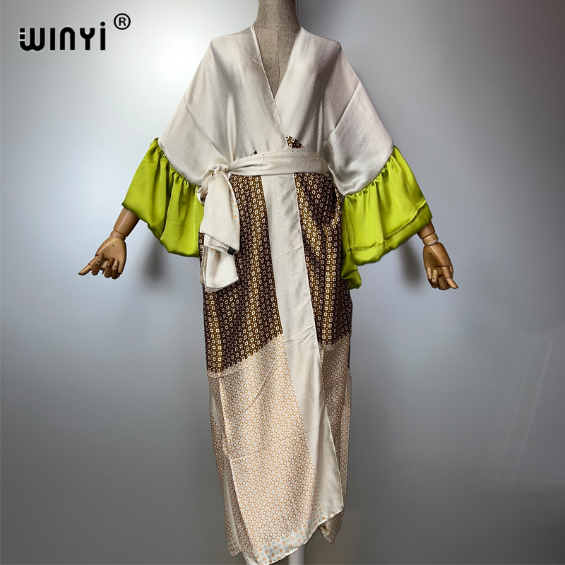 Kaftan Women Boho - WINYI Letnia Sukienka Kimono na Imprezę,