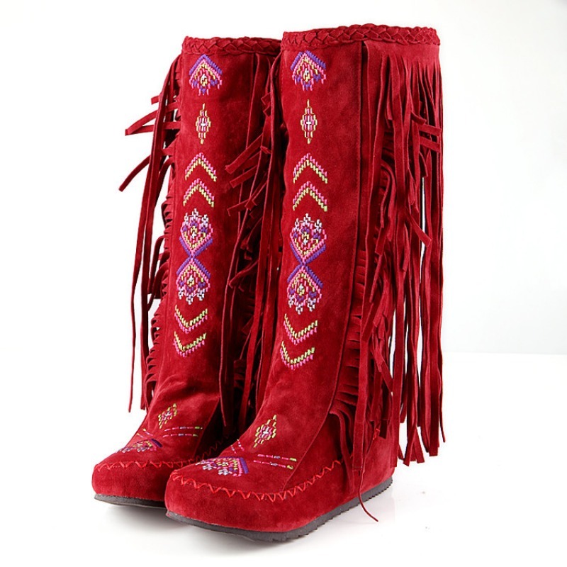 Botki z frędzlami, ręcznie rob – Ethnic And Fashion recenzja i cena