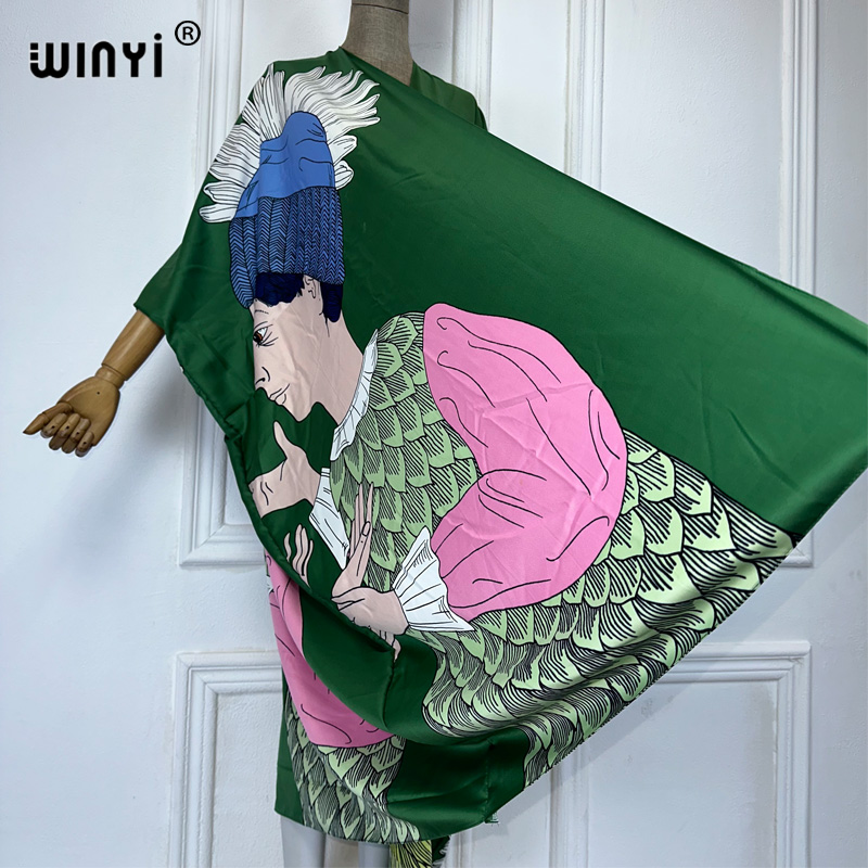 WINYI boho print Kimono sexy C – Kaftan Women Boho recenzja i cena