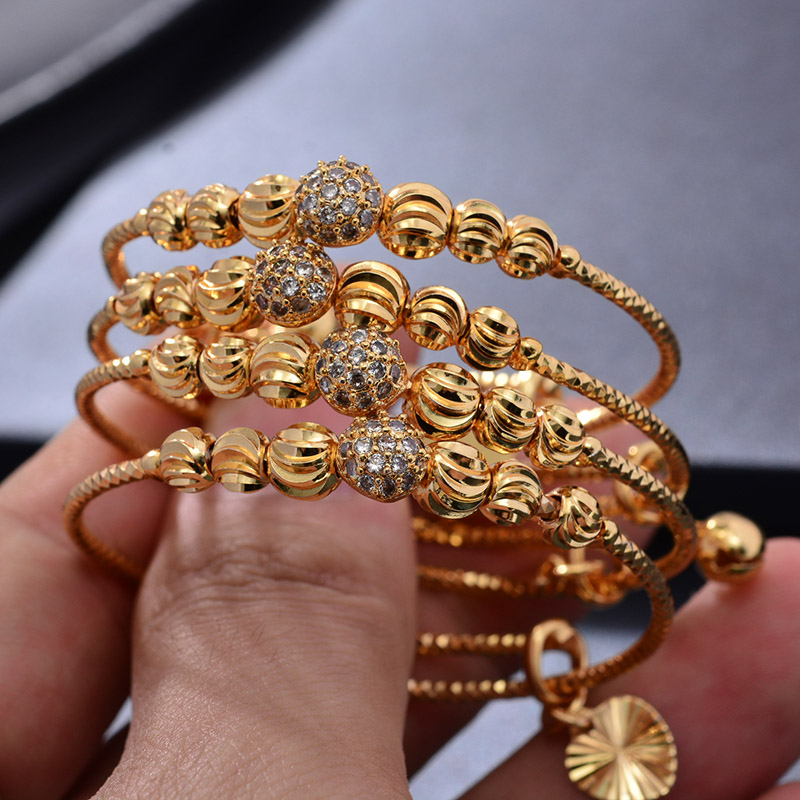 24K 4 szt. Etniczne złote bran – Ethnic Fashion Dubai recenzja i cena